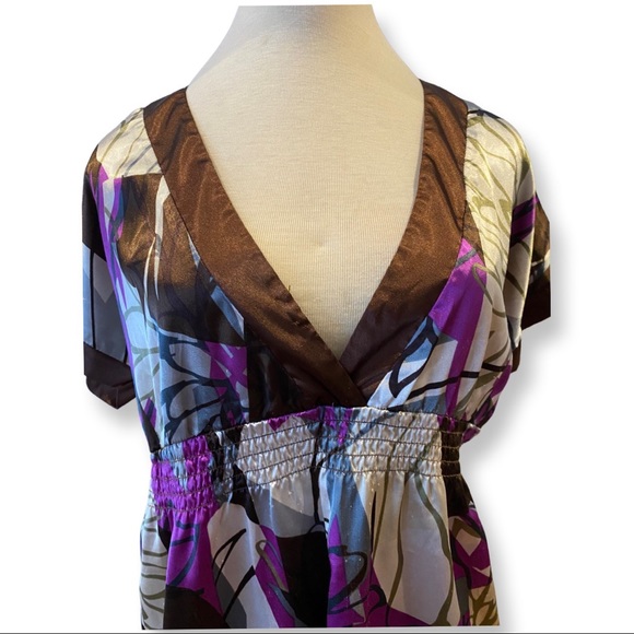 Kimono type colourful dress - Picture 3 of 4